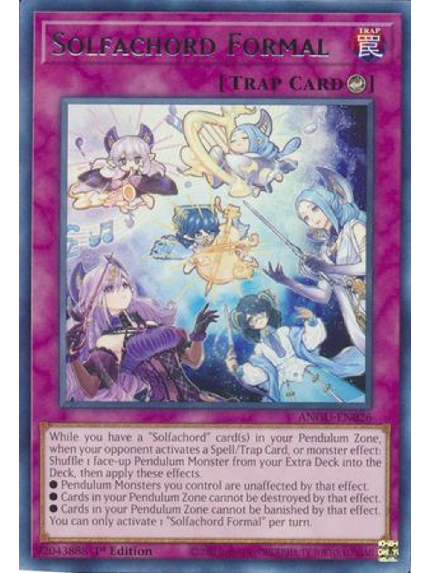 Solfachord Formal - ANGU-EN026 - Rare 1st Edition 1