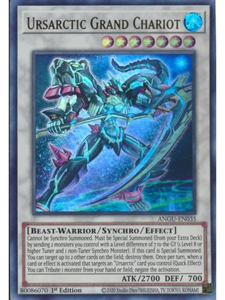 Ursarctic Grand Chariot - ANGU-EN035 - Ultra Rare 1st Edition 1