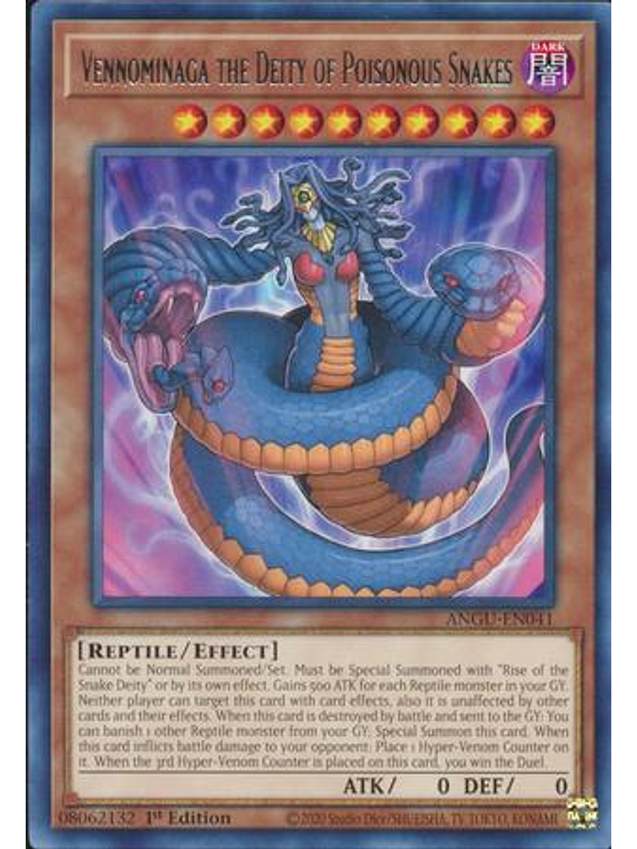 Vennominaga the Deity of Poisonous Snakes - ANGU-EN041 - Rare 1st Edition 1