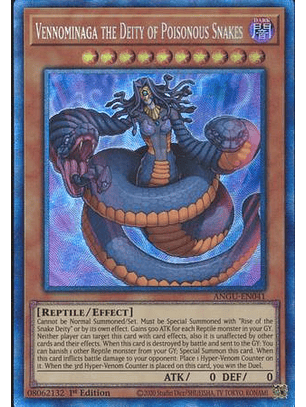 Vennominaga the Deity of Poisonous Snakes - ANGU-EN041 - Collectors Rare 1st Edition