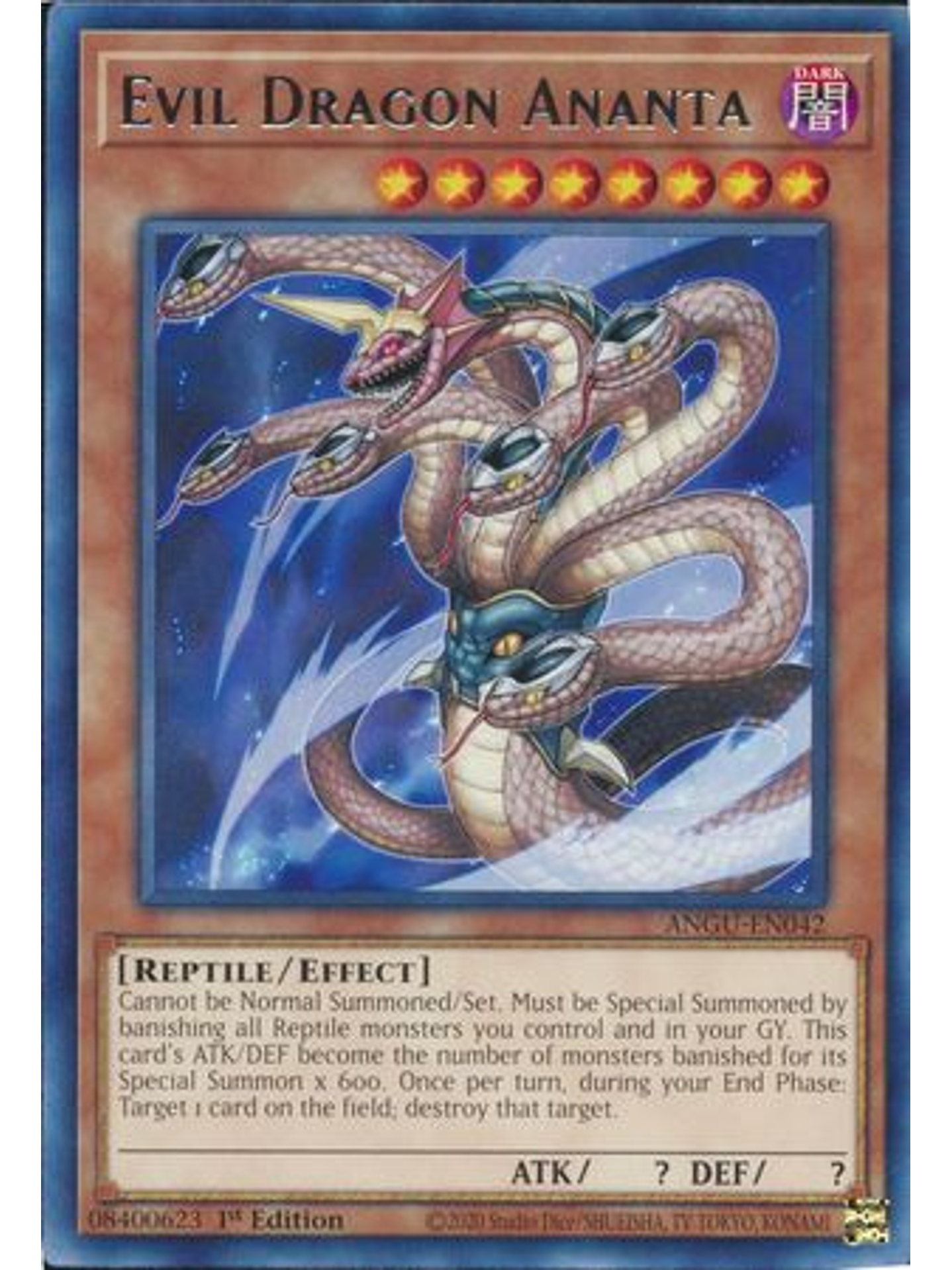 Evil Dragon Ananta - ANGU-EN042 - Rare 1st Edition 1