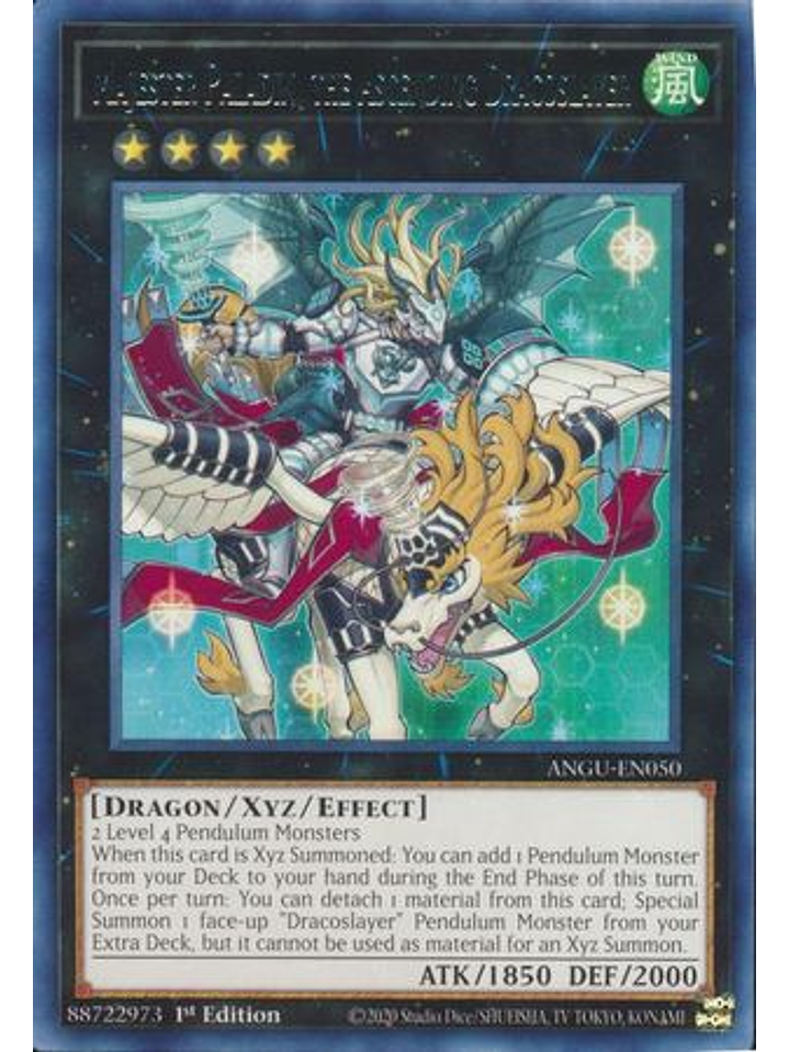 Majester Paladin, the Ascending Dracoslayer - ANGU-EN050 - Rare 1st Edition 1