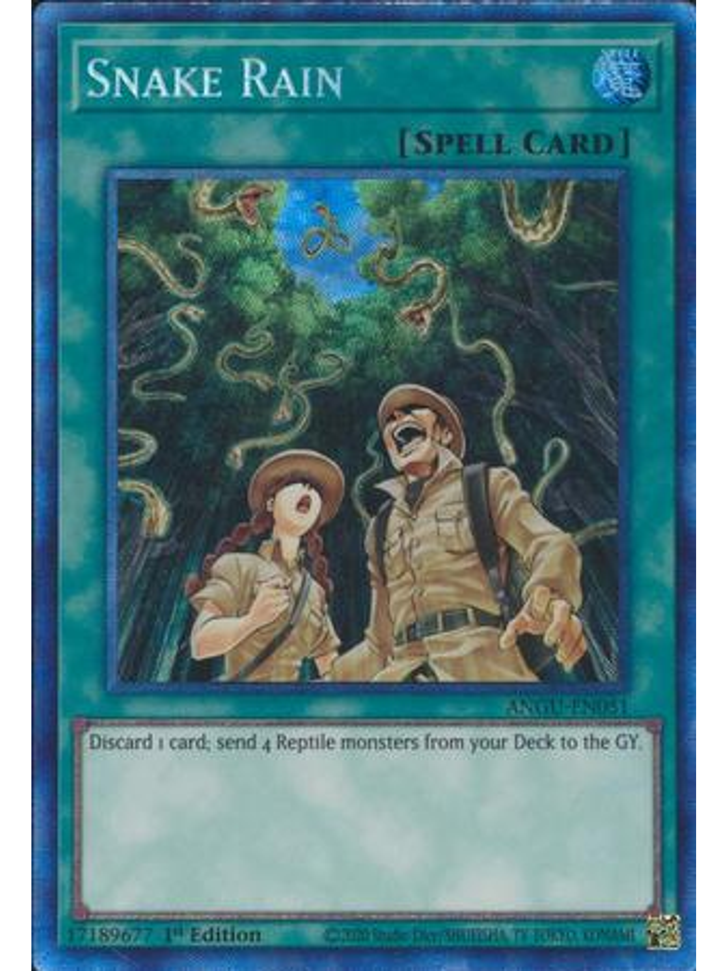 Snake Rain - ANGU-EN051 - Collectors Rare 1st Edition 1