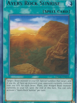 Ayers Rock Sunrise - ANGU-EN054 - Rare 1st Edition