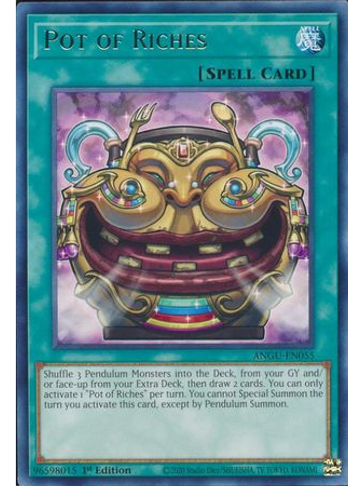Pot of Riches - ANGU-EN055 - Rare 1st Edition 1