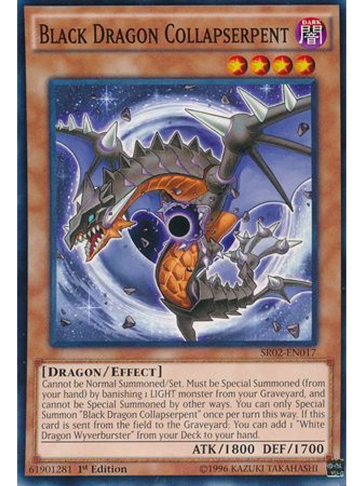 Black Dragon Collapserpent - sr02-en017 - Common 1st Edition 1