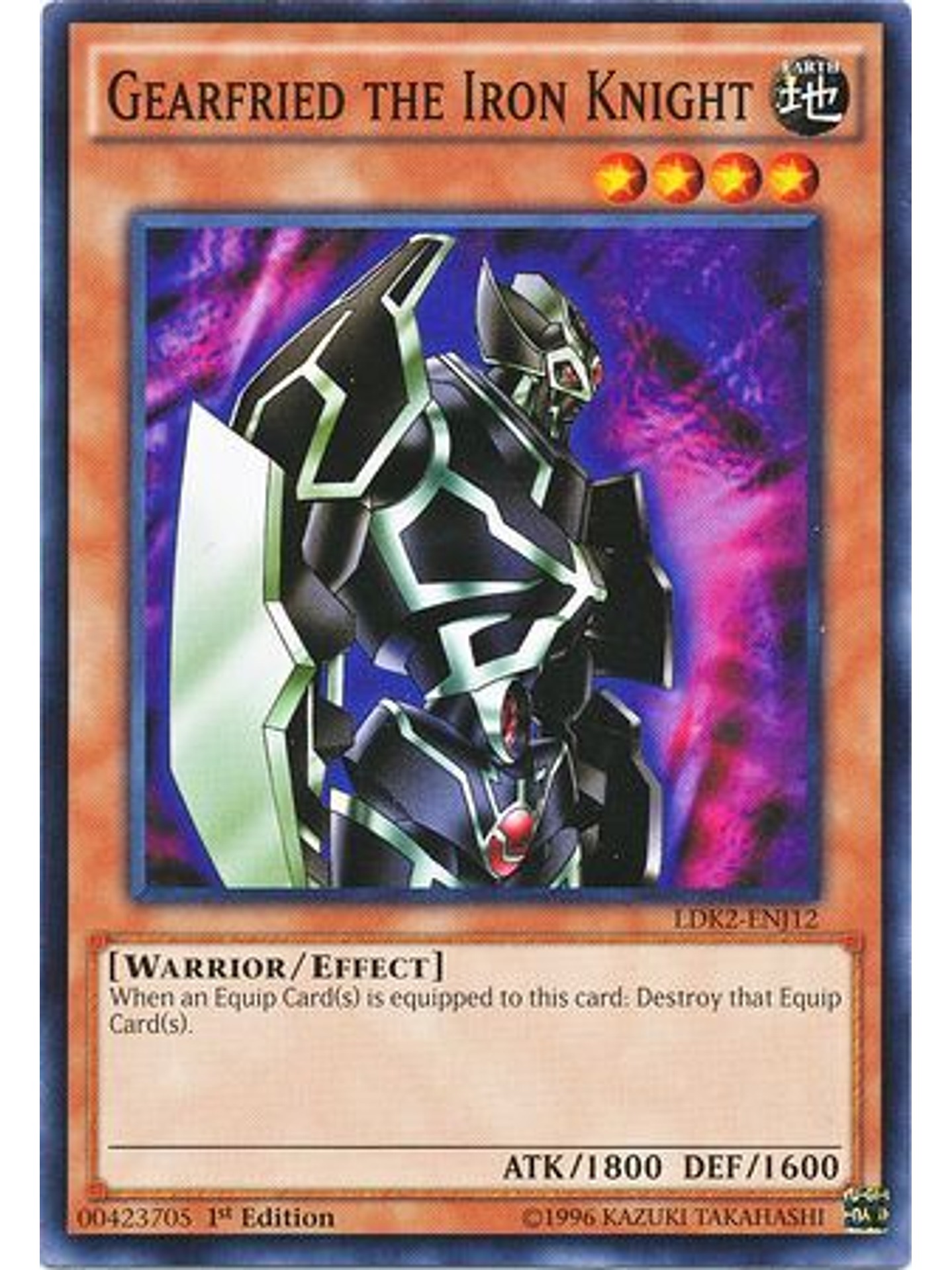 Gearfried the Iron Knight - LDK2-ENJ12 - Common 1st Edition 1