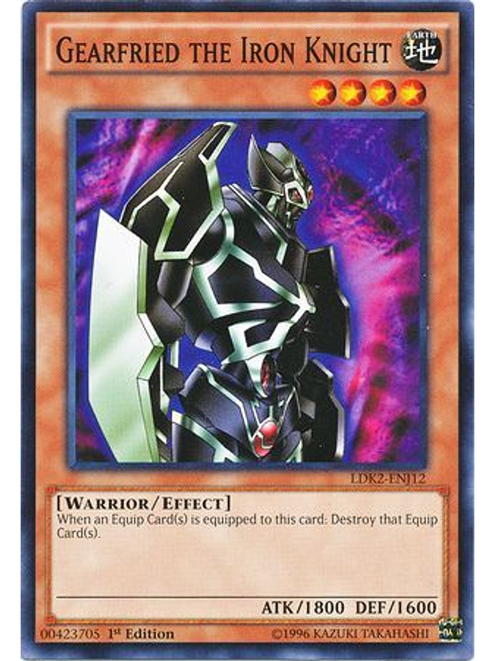Gearfried the Iron Knight - LDK2-ENJ12 - Common 1st Edition 1