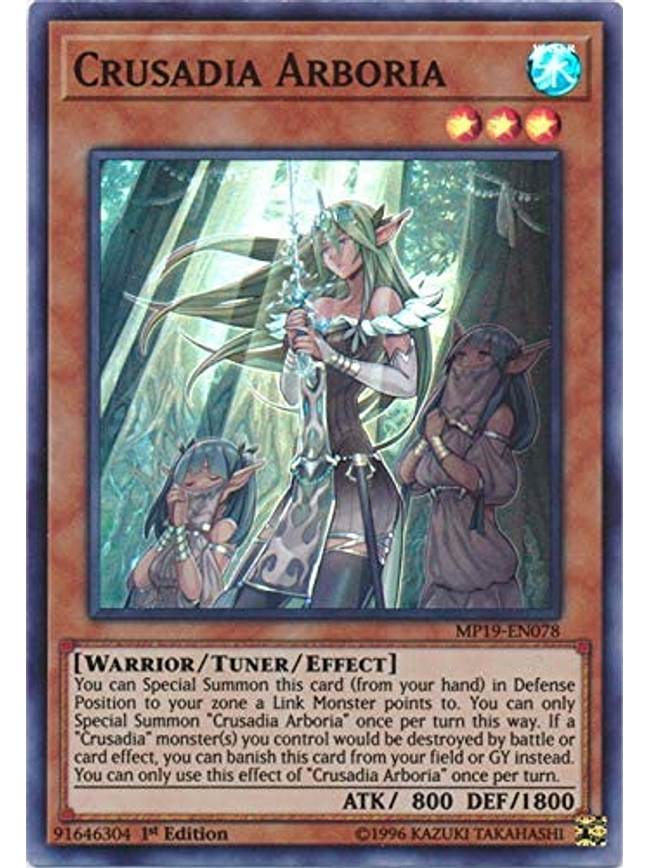 Crusadia Arboria - mp19-en078 - Super Rare 1st Edition 1