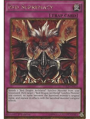Red Supremacy - pgl3-en020 - Gold Secret Rare 1st Edition