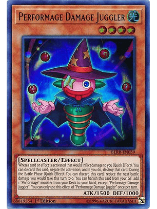 Performage Damage Juggler - BLRR-EN059 - Ultra Rare 1st Edition