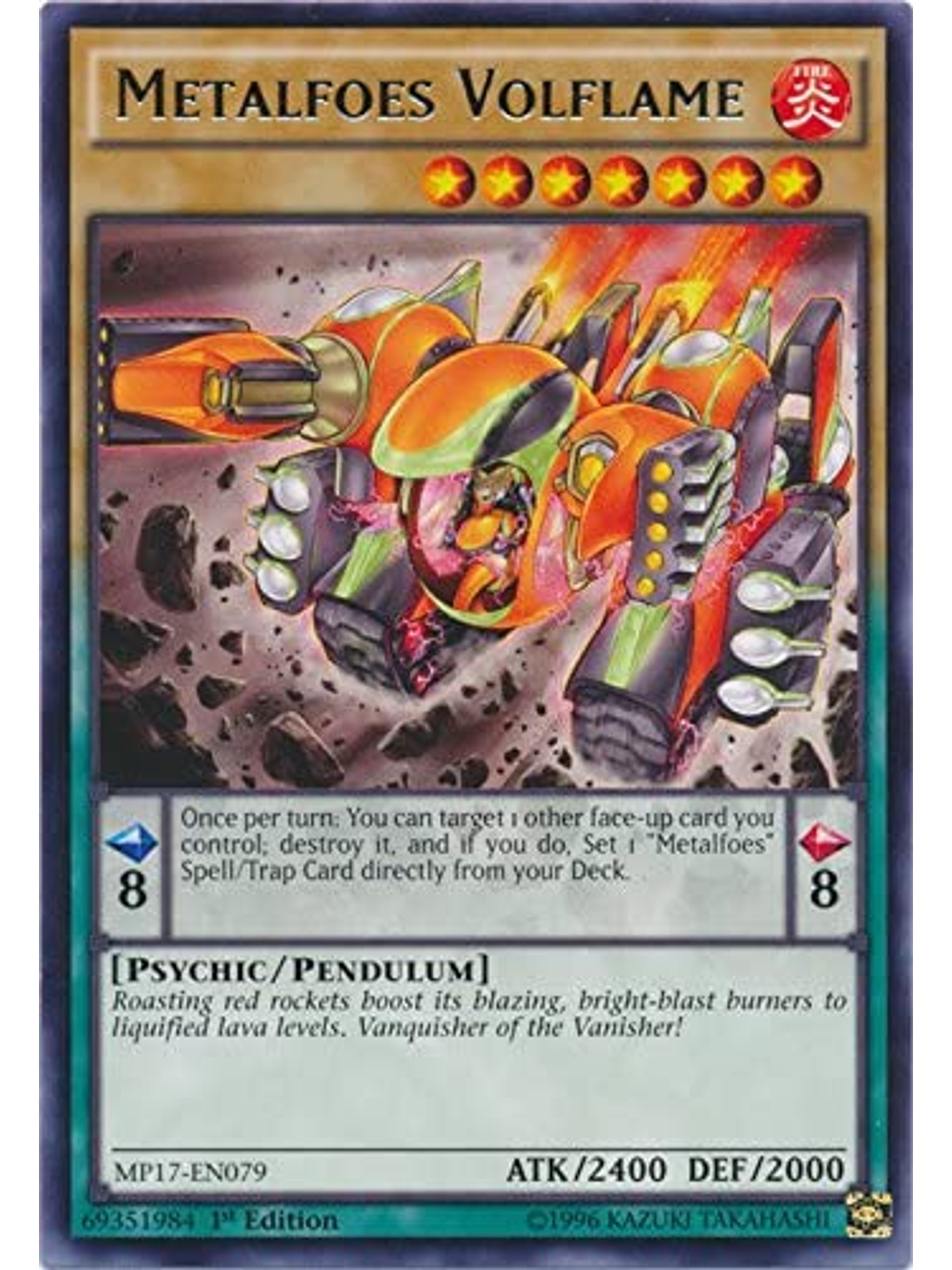 Metalfoes Volflame - mp17-en079 - Rare 1st Edition 1