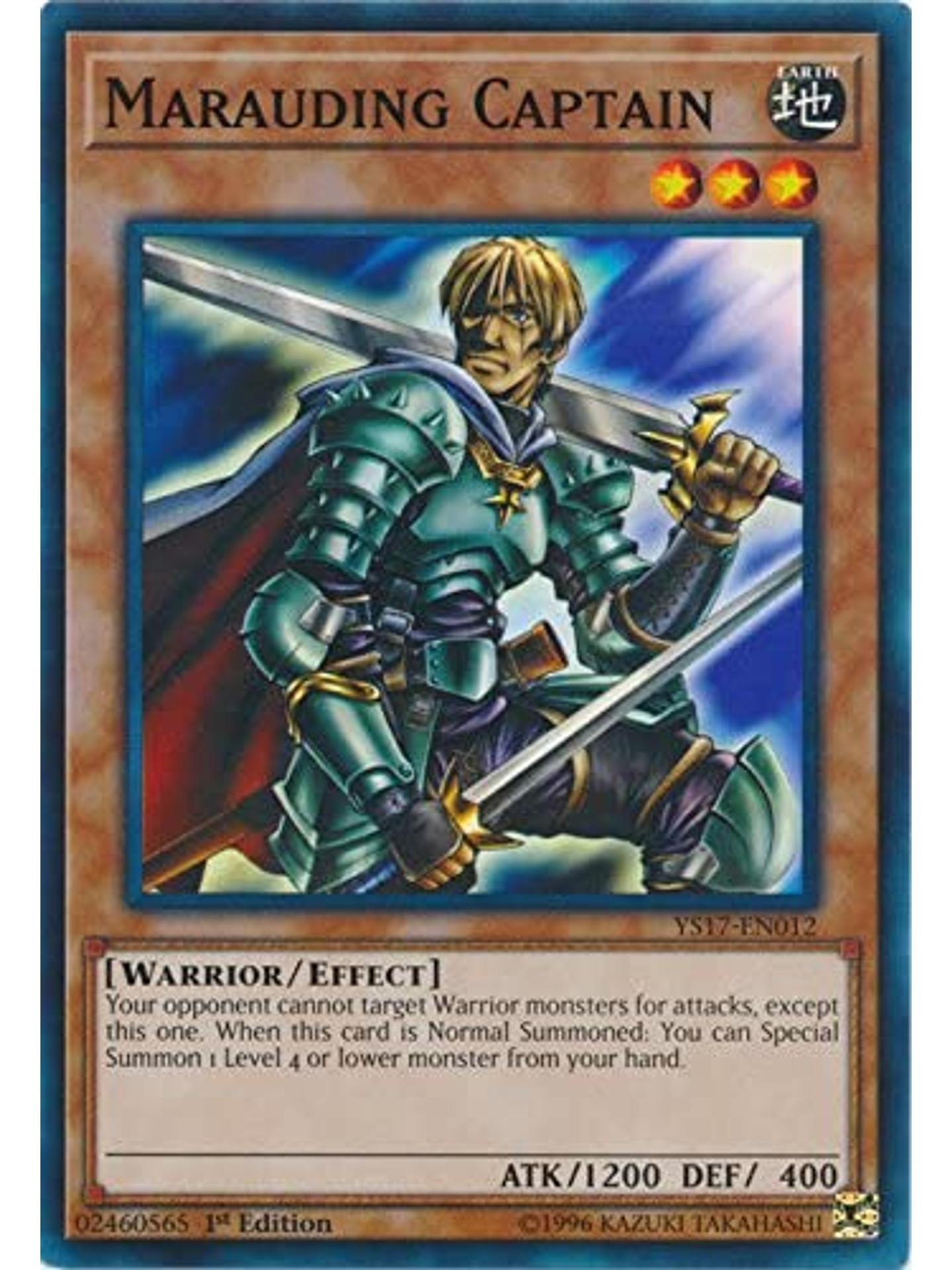 Marauding Captain - ys17-en012 - Common 1st Edition 1