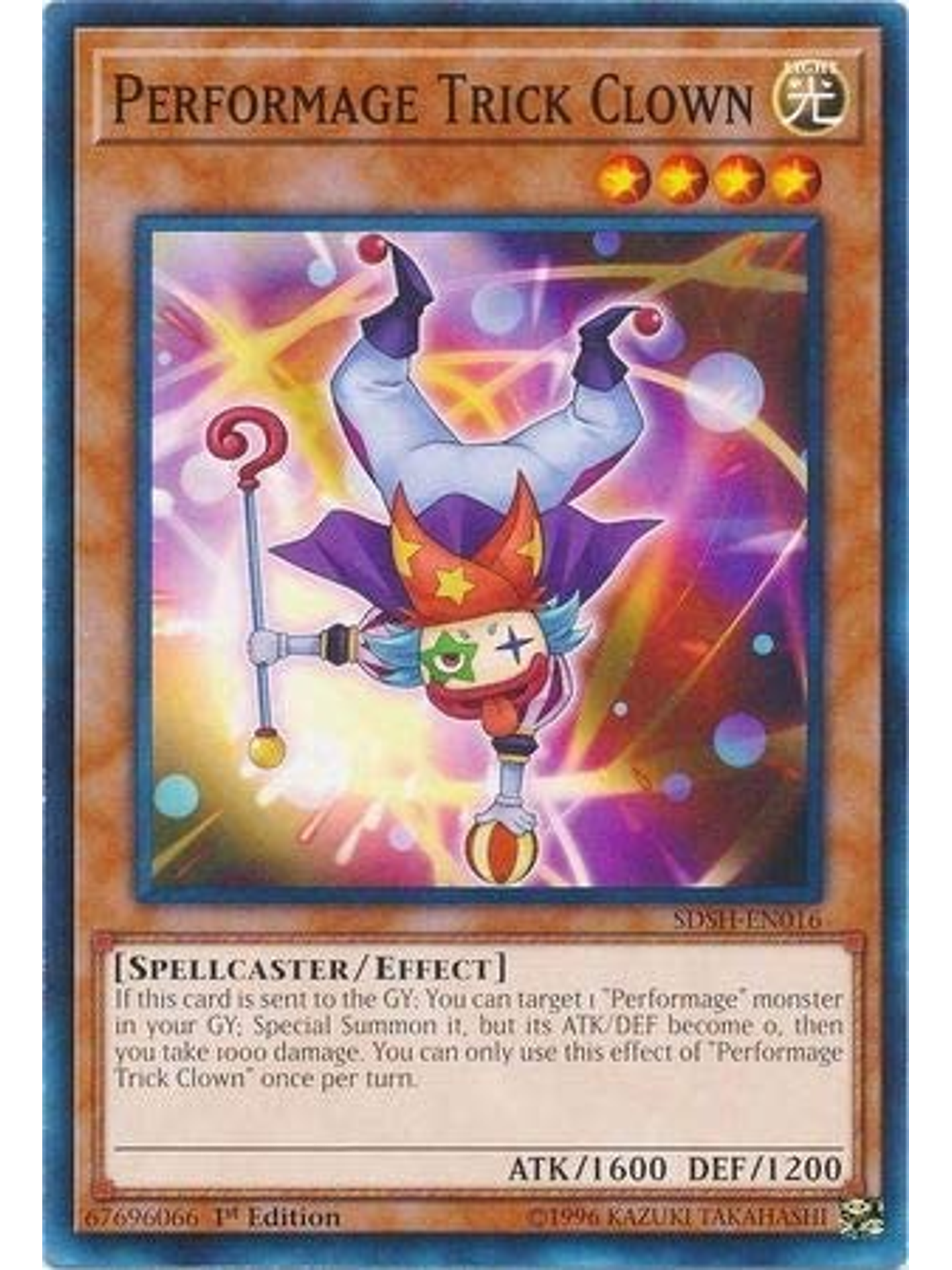 Performage Trick Clown - SDSH-EN016 - Common 1st Edition 1