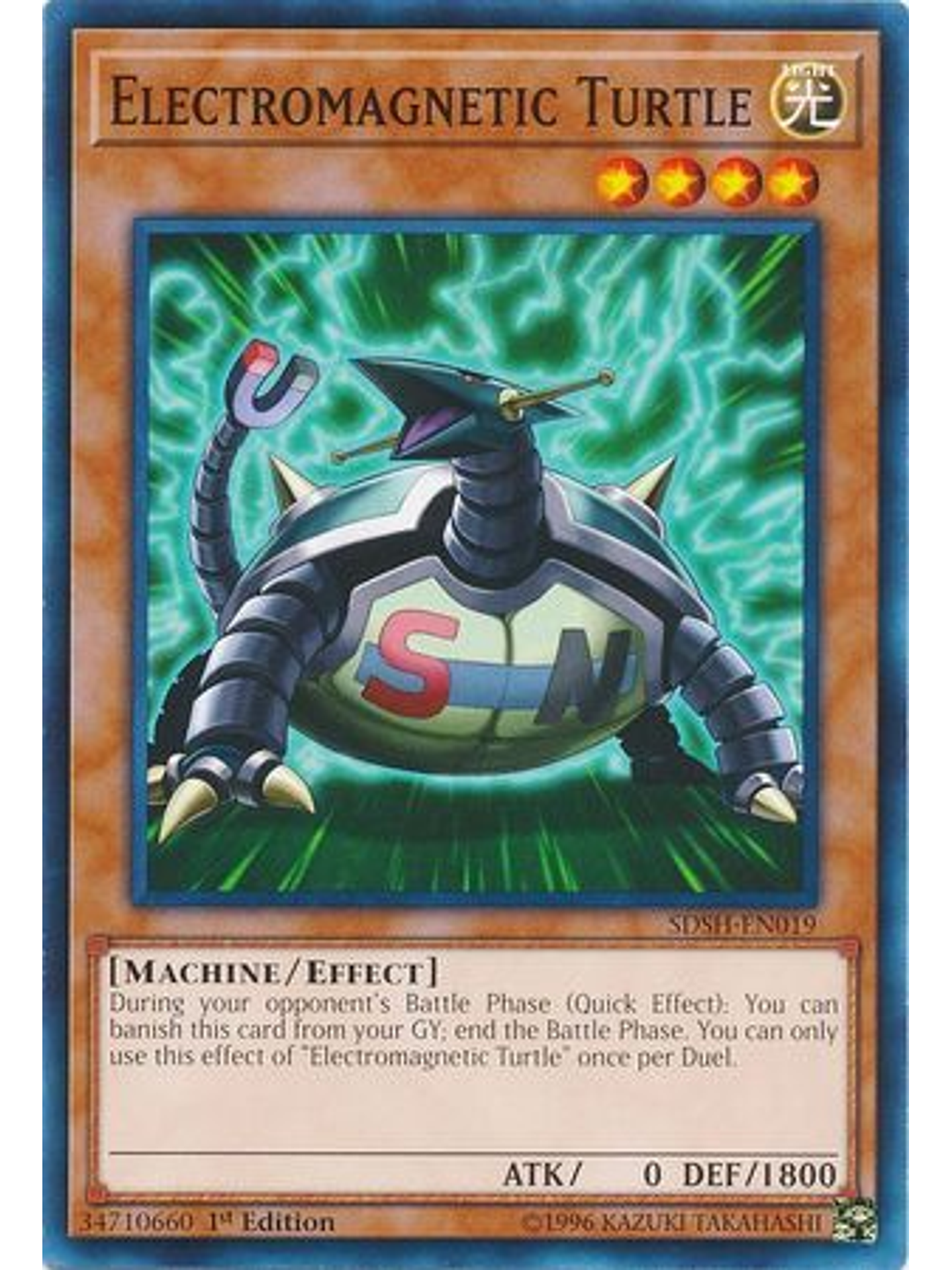 Electromagnetic Turtle - SDSH-EN019 - Common 1st Edition 1