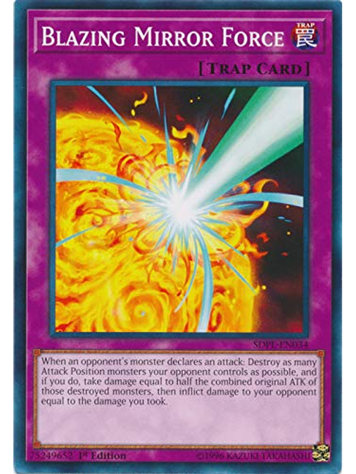 Blazing Mirror Force - SDPL-EN034 - Common 1st Edition 1