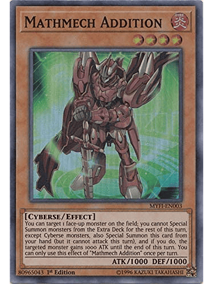 Mathmech Addition - MYFI-EN003 - Super Rare 1st Edition