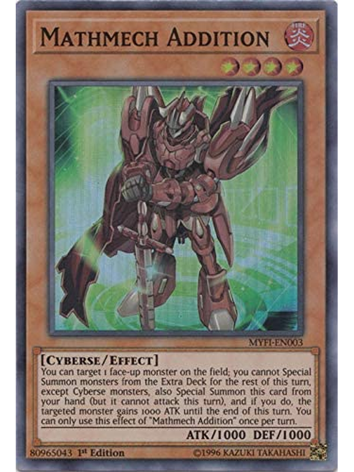 Mathmech Addition - MYFI-EN003 - Super Rare 1st Edition 1