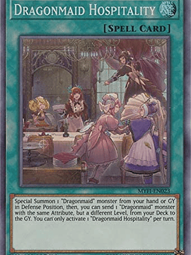Dragonmaid Hospitality - MYFI-EN023 - Super Rare 1st Edition