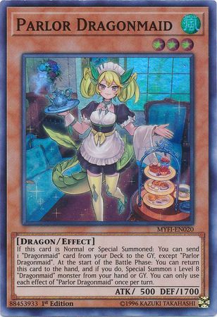 Parlor Dragonmaid - MYFI-EN020 - Super Rare 1st Edition