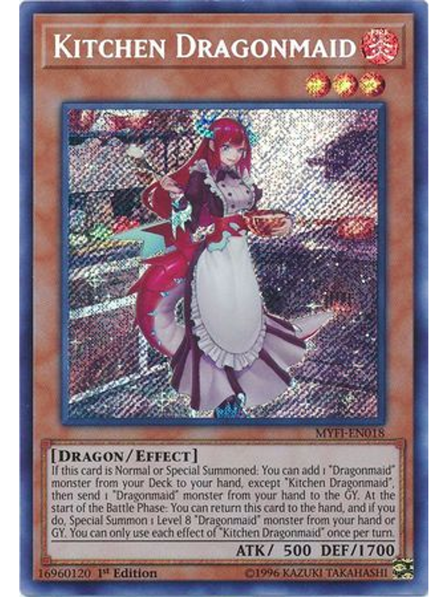 Kitchen Dragonmaid - MYFI-EN018 - Secret Rare 1st Edition 1