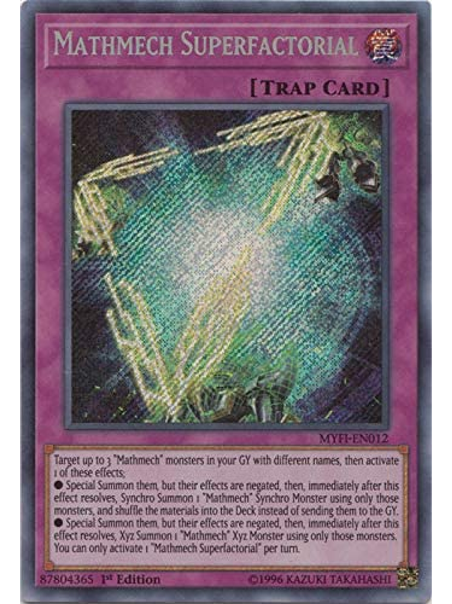 Mathmech Superfactorial - MYFI-EN012 - Secret Rare 1st Edition 1