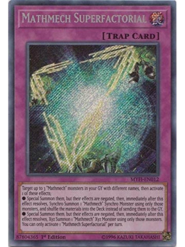 Mathmech Superfactorial - MYFI-EN012 - Secret Rare 1st Edition 1