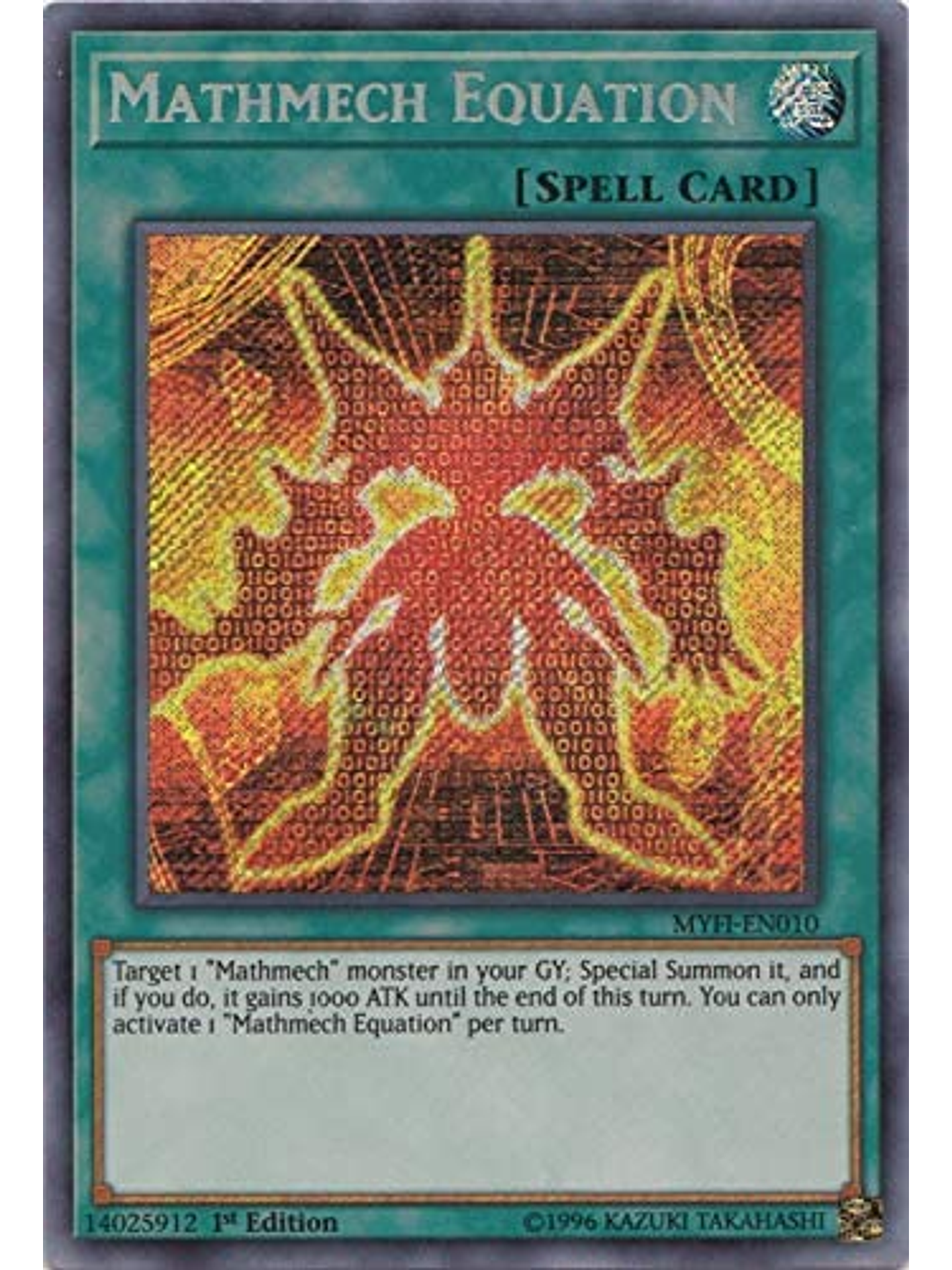 Mathmech Equation - MYFI-EN010 - Secret Rare 1st Edition 1