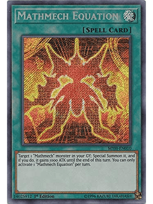 Mathmech Equation - MYFI-EN010 - Secret Rare 1st Edition