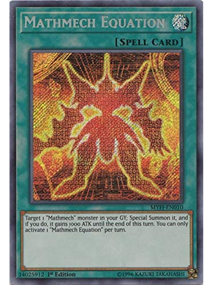 Mathmech Equation - MYFI-EN010 - Secret Rare 1st Edition 1