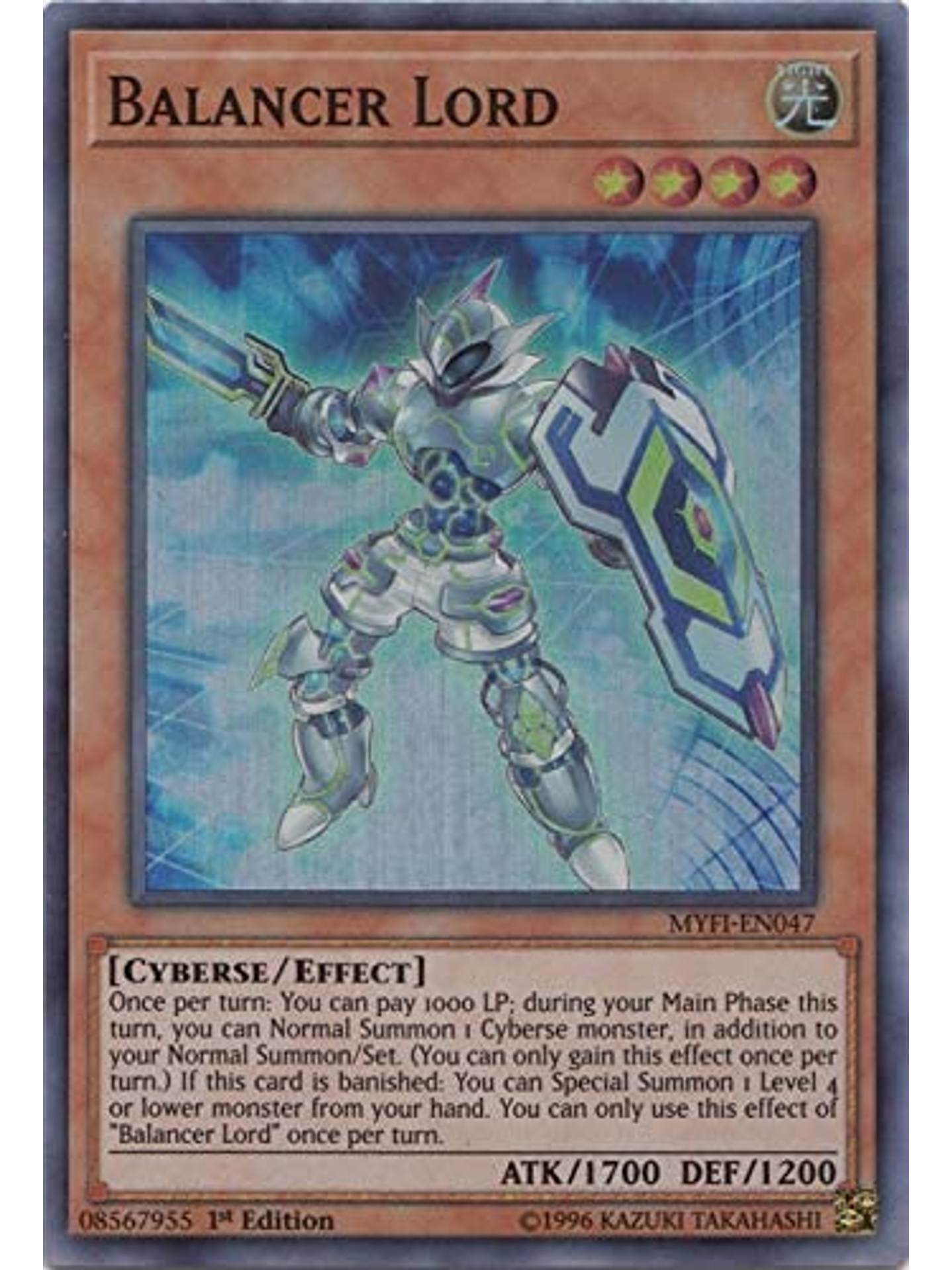 Balancer Lord - MYFI-EN047 - Super Rare 1st Edition 1
