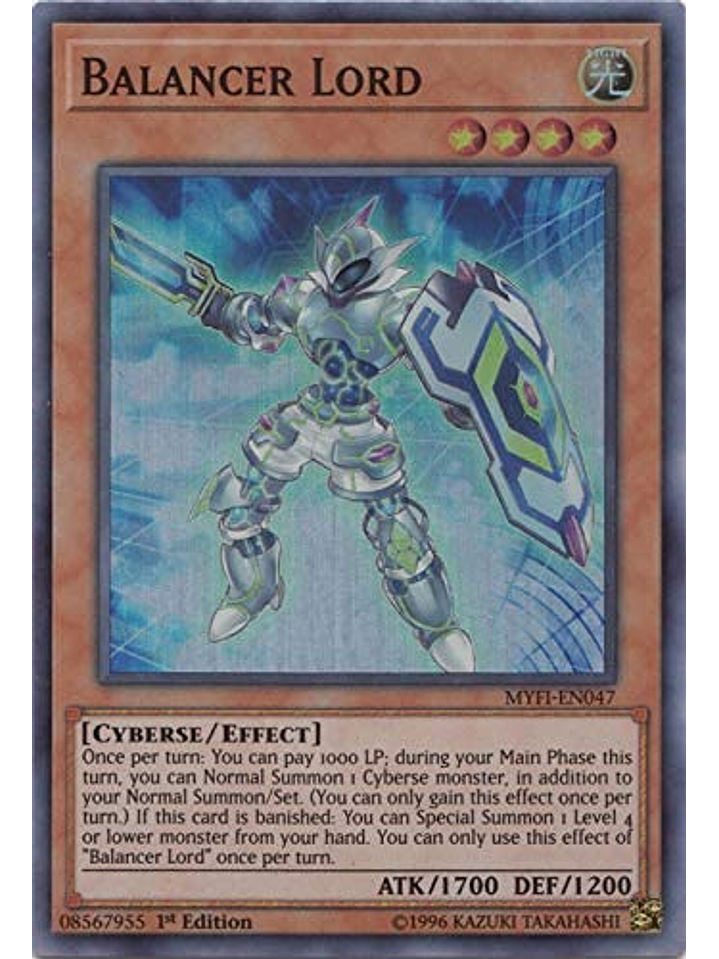 Balancer Lord - MYFI-EN047 - Super Rare 1st Edition 1