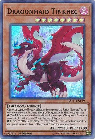 Dragonmaid Tinkhec - MYFI-EN019 - Super Rare 1st Edition