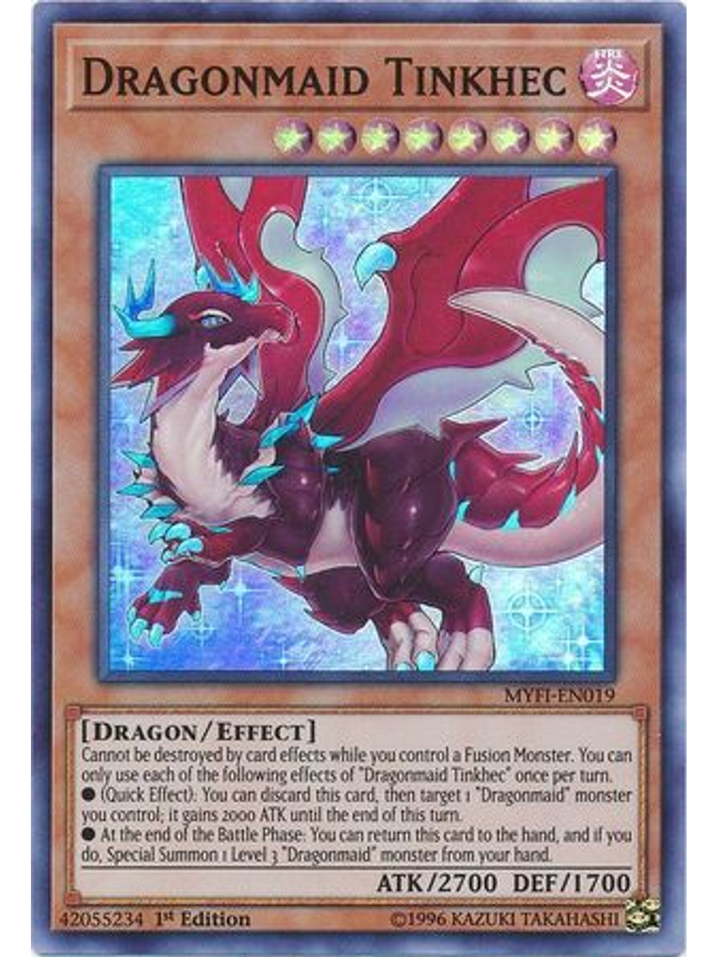 Dragonmaid Tinkhec - MYFI-EN019 - Super Rare 1st Edition 1