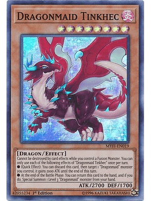 Dragonmaid Tinkhec - MYFI-EN019 - Super Rare 1st Edition