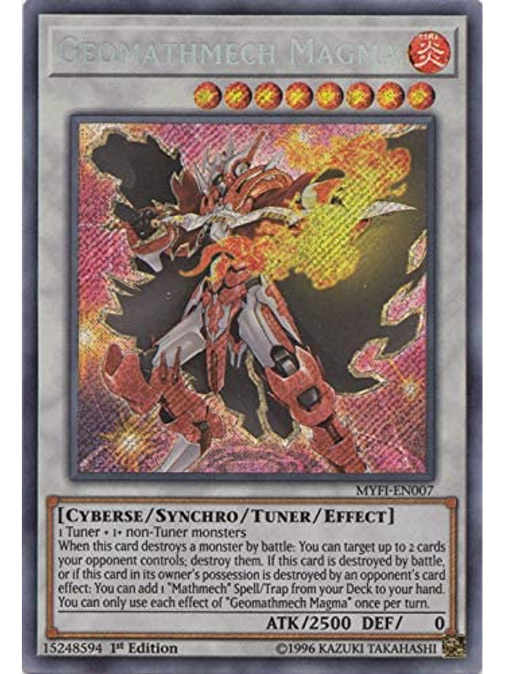 Geomathmech Magma - MYFI-EN007 - Secret Rare 1st Edition 1
