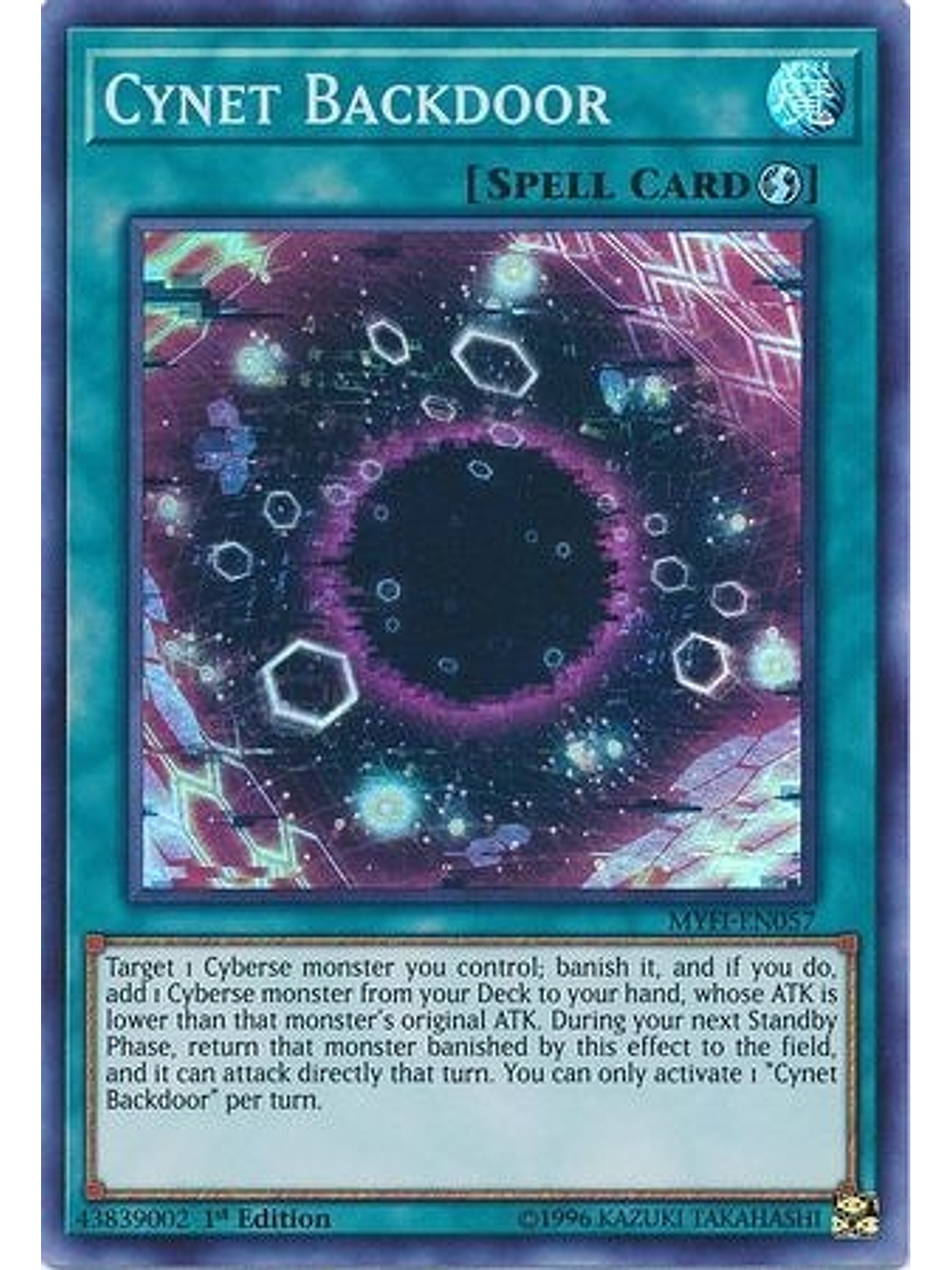 Cynet Backdoor - MYFI-EN057 - Super Rare 1st Edition 1