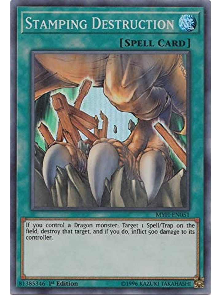 Stamping Destruction - MYFI-EN051 - Super Rare 1st Edition 1