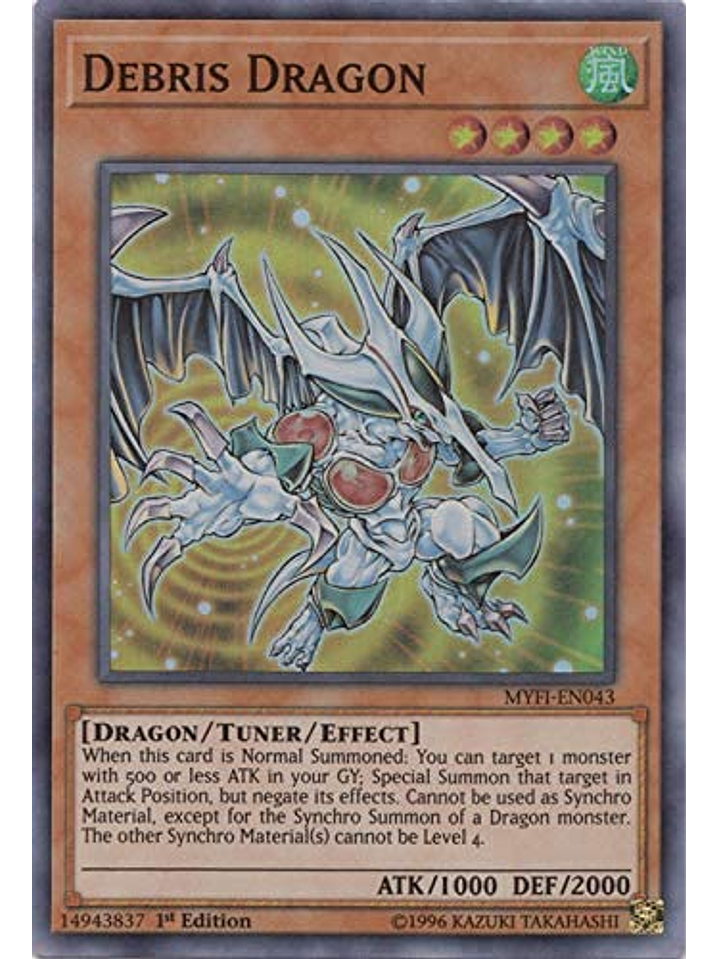 Debris Dragon - MYFI-EN043 - Super Rare 1st Edition 1