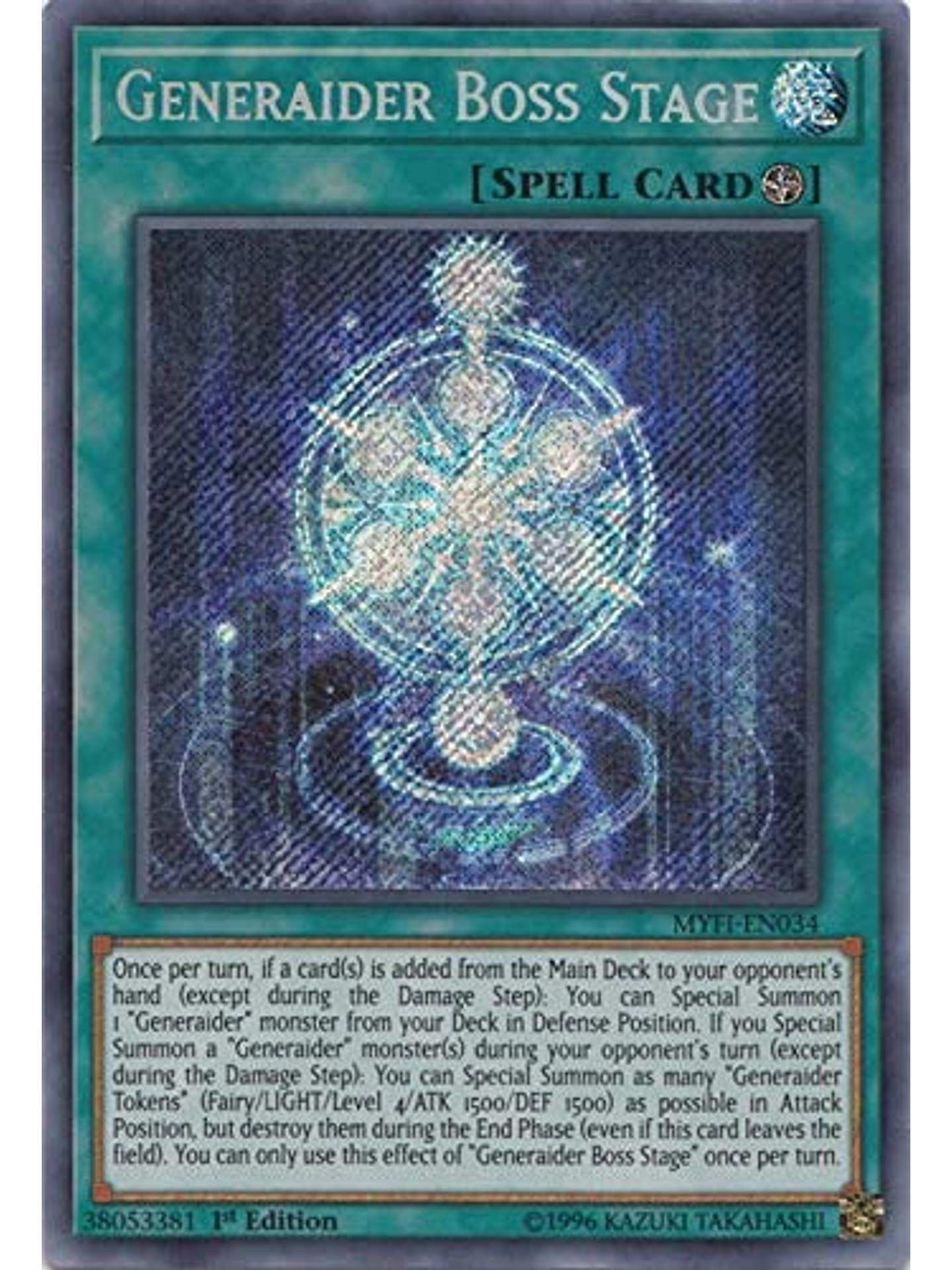 Generaider Boss Stage - MYFI-EN034 - Secret Rare 1st Edition 1