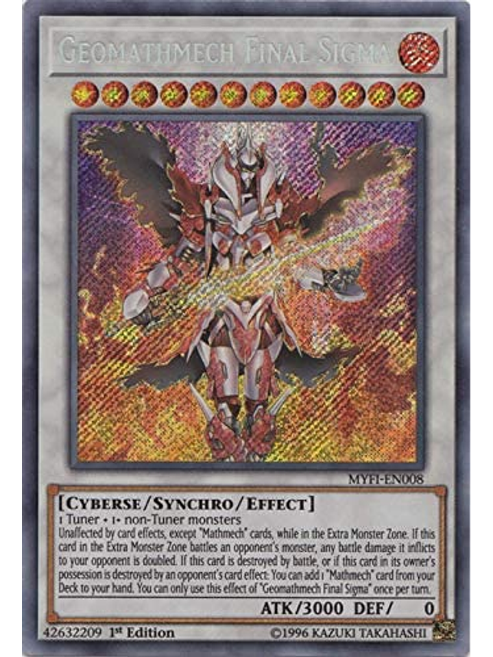 Geomathmech Final Sigma - MYFI-EN008 - Secret Rare 1st Edition 1