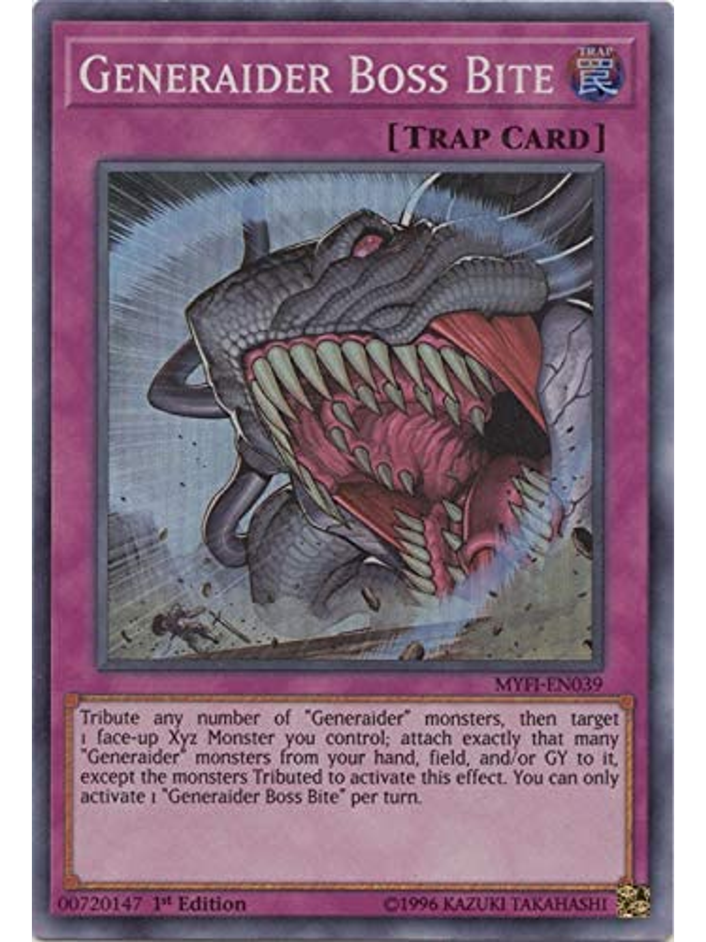 Generaider Boss Bite - MYFI-EN039 - Super Rare 1st Edition 1
