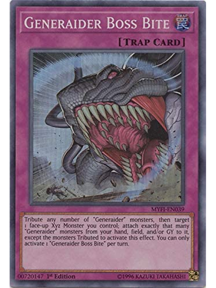 Generaider Boss Bite - MYFI-EN039 - Super Rare 1st Edition 1