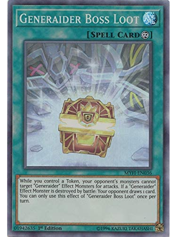 Generaider Boss Loot - MYFI-EN036 - Super Rare 1st Edition 1