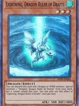 Lightning, Dragon Ruler of Drafts - MYFI-EN046 - Super Rare 1st Edition
