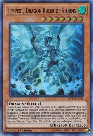 Tempest, Dragon Ruler of Storms - MYFI-EN045 - Super Rare 1st Edition