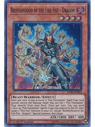 Brotherhood of the Fire Fist - Dragon - MYFI-EN044 - Super Rare 1st Edition