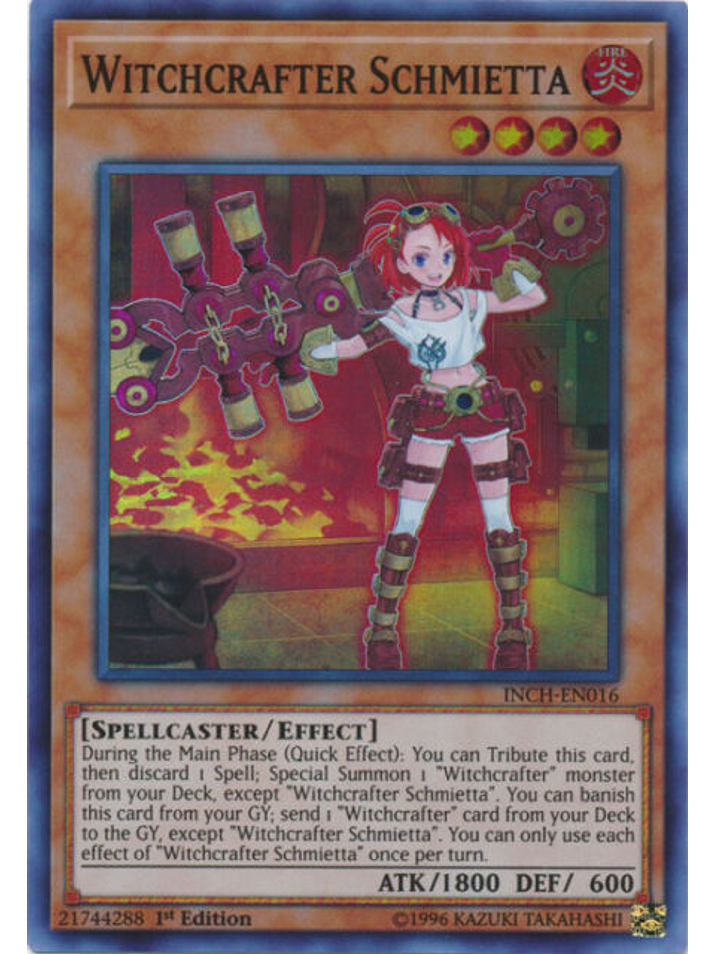 Witchcrafter Schmietta - INCH-EN016 - Super Rare 1st Edition 1