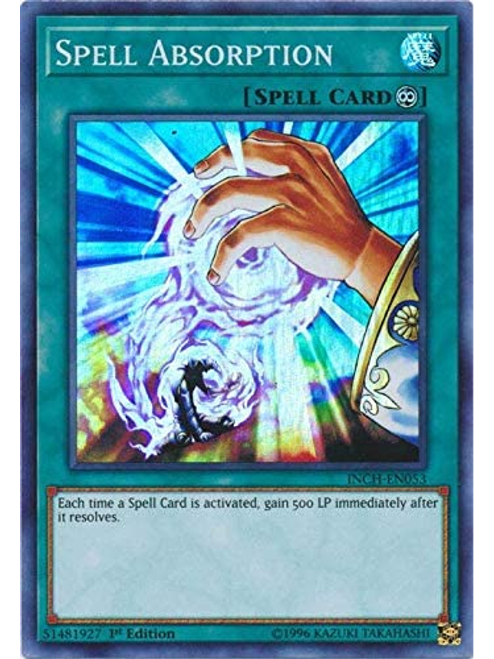 Spell Absorption - INCH-EN053 - Super Rare 1st Edition 1