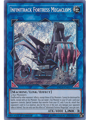 Infinitrack Fortress Megaclops - INCH-EN011 - Secret Rare 1st Edition